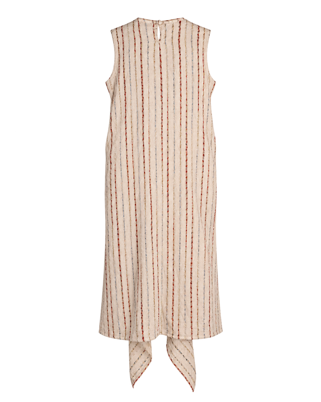 ⁠ ⁠Earthy Striped Oriental Lily Dress and Bag