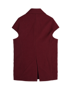 Hibiscus Vest in Burgundy