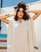 Chrysanthemum Dress in Beige