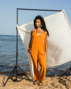 Marshmallow Jumpsuit in Orange