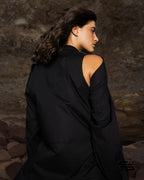 Wild Chicory Shirt Dress in Black