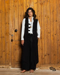 Autumn Crocus Kimono in Black