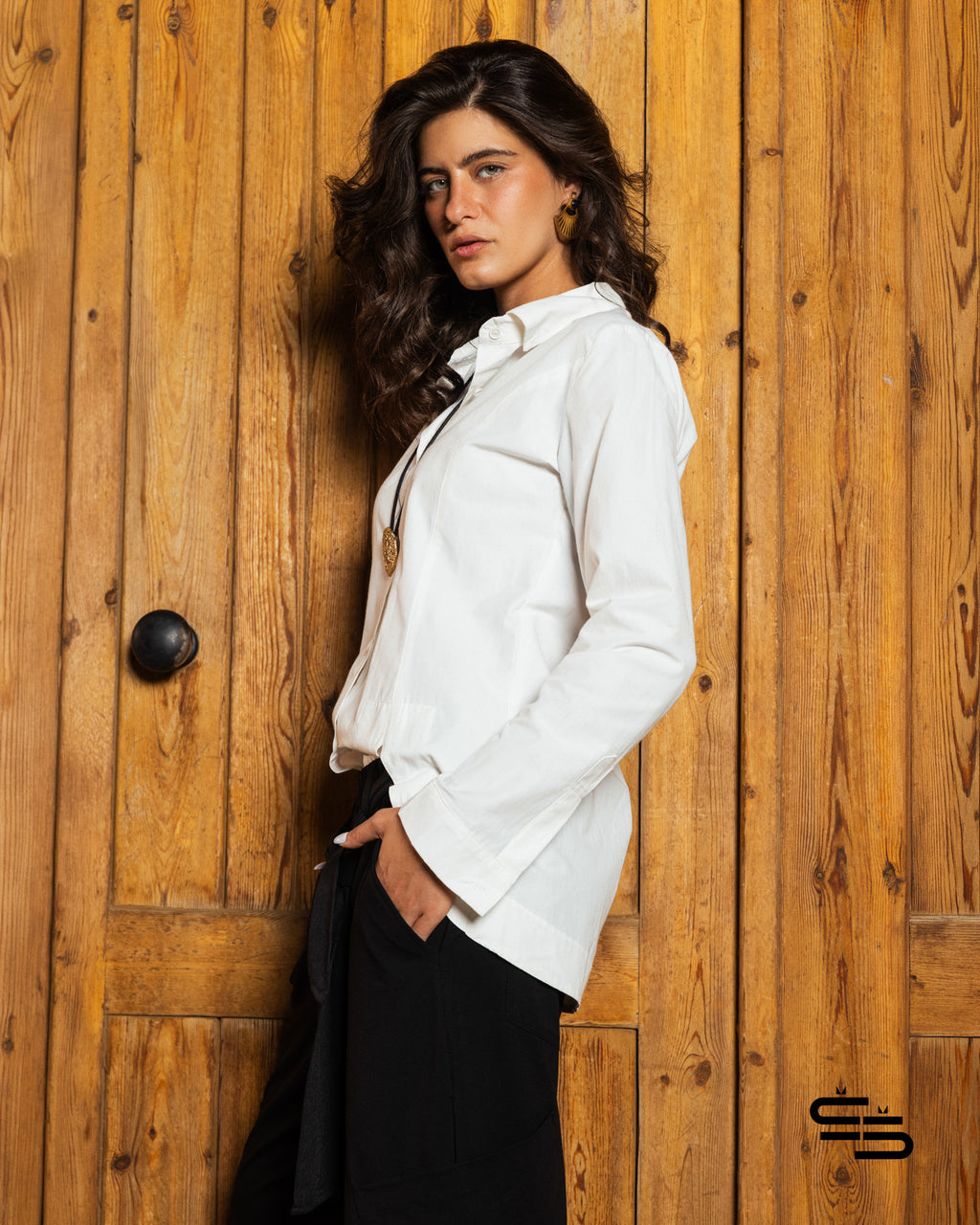 Lotus Shirt in White
