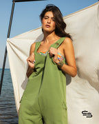 Marshmallow Jumpsuit in Olive
