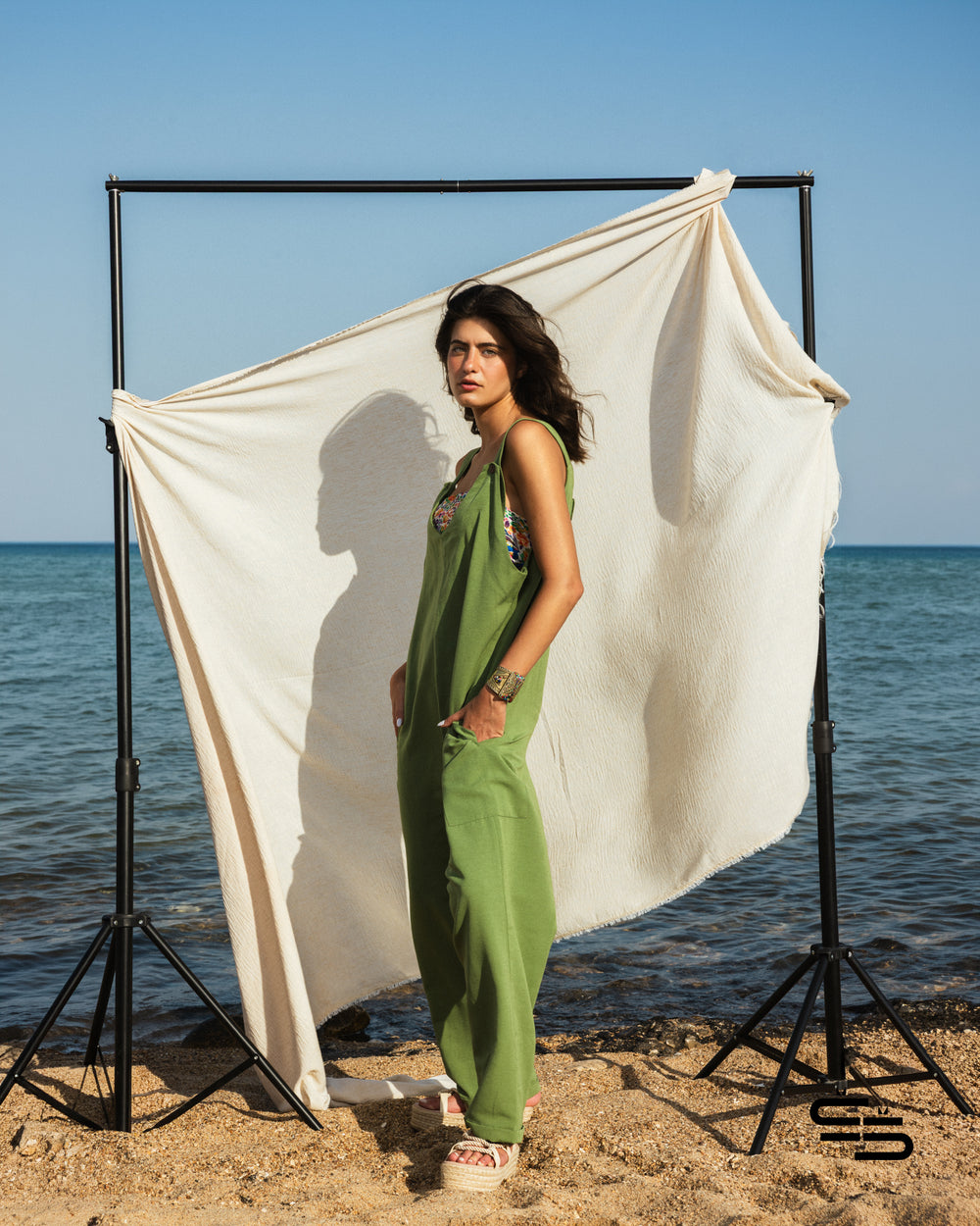 Marshmallow Jumpsuit in Olive