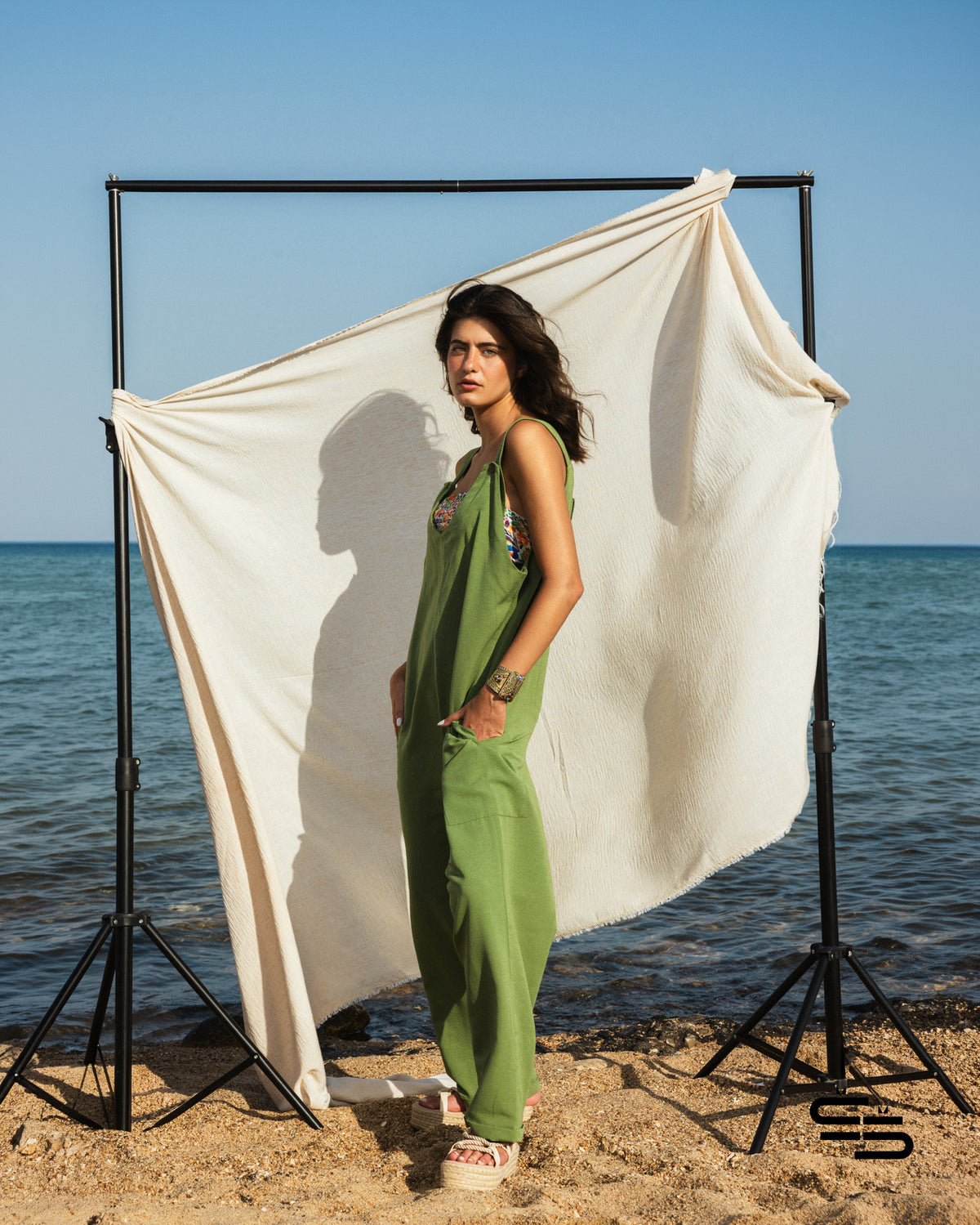 Marshmallow Jumpsuit in Olive