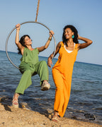 Marshmallow Jumpsuit in Orange