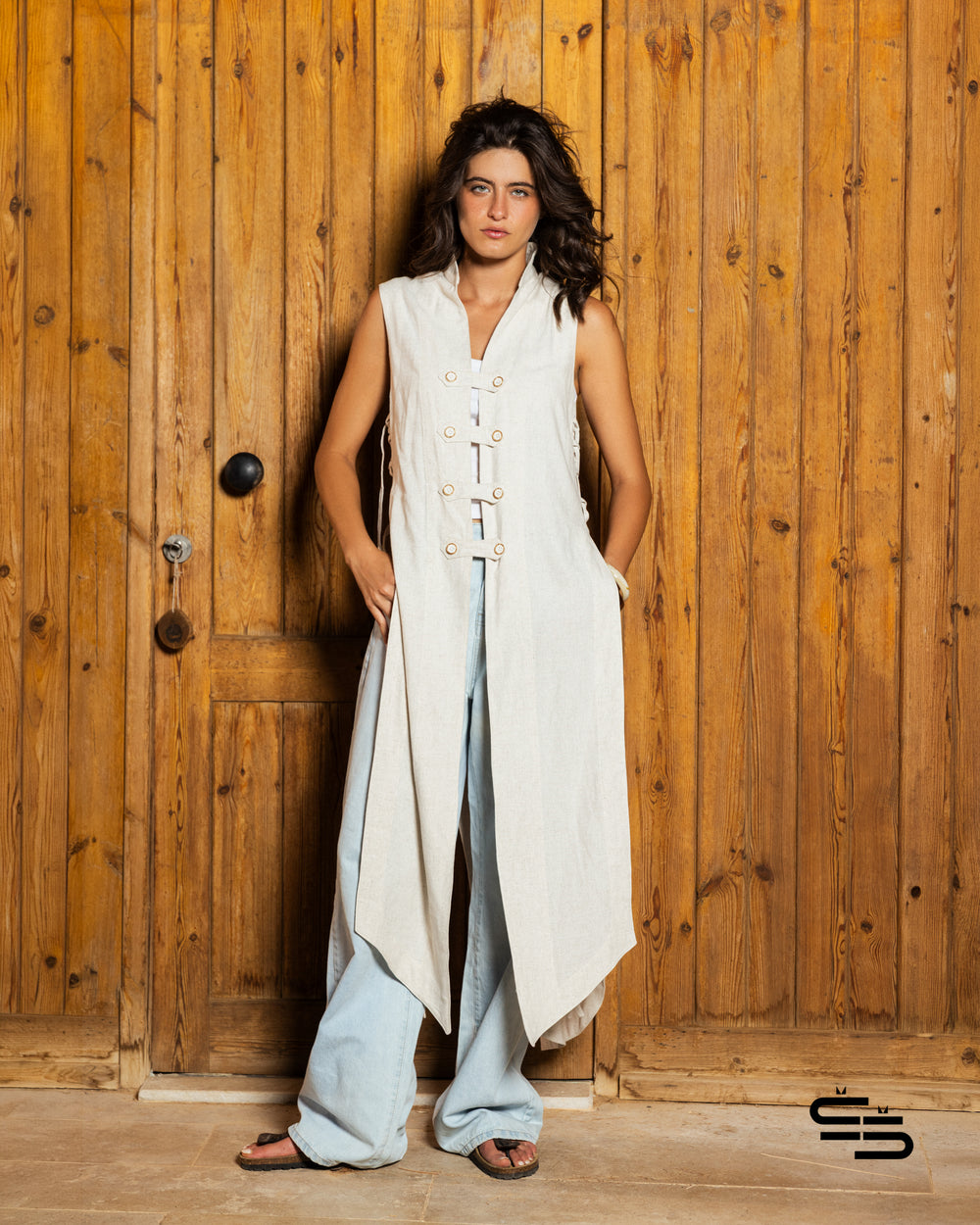 Autumn Crocus Kimono in off White