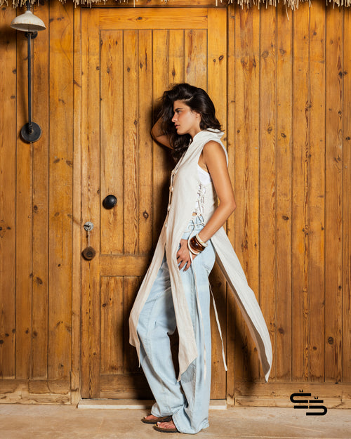 Autumn Crocus Kimono in off White