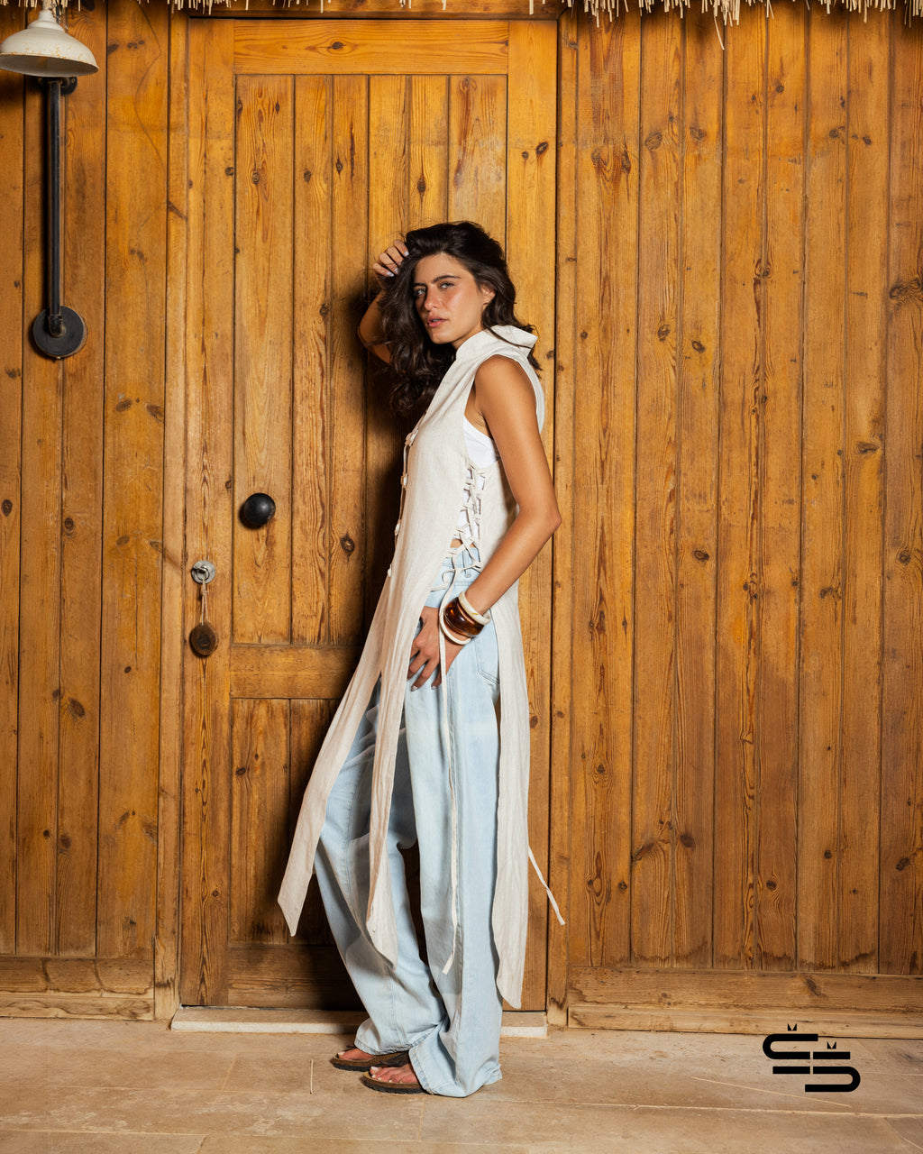 Autumn Crocus Kimono in off White