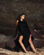 Wild Chicory Shirt Dress in Black