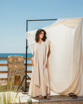 Chrysanthemum Dress in Beige