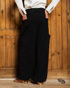Egyptian Cotton Pants in Black
