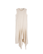 Silver Striped Oriental Lily Dress and Bag