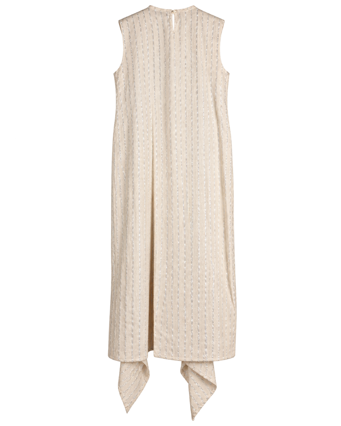Silver Striped Oriental Lily Dress and Bag